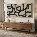 Oversized Framed Abstract Horizontal Wall Art - Image 2