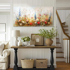 SERIMINO Modern Wildflower Wall Art, Rustic Botanical Floral Extra Large Artwork - Image 3