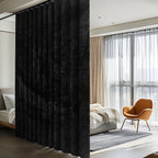 Room Divider Curtains for Ceiling Track Rod, 100% Blackout Ceiling Track by RoomDarkning