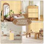 Natural Bamboo Wall Panel for Interior Wall Decor, Pole Wrap Wainscoting - Image 6
