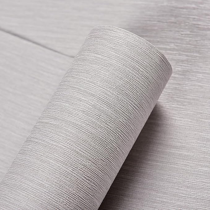 Haimin Grasscloth Wallpaper Peel and Stick 20.9in X 393in Fabric Contact Paper by HaiminHomeDecorWallpaper