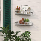 PUSDON 2-Pack 16.5" Extra Long Slim Shower Caddy, Adhesive Wall Mount Bathroom - Image 9
