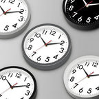 DAXSMY Wall Clock Small Analog 8 Inch Silent Non Ticking Battery Operated - Image 3