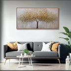 Wall Art Abstract Gold Tree of Life Framed Modern Artwork Canvas Painting - Image 2