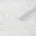 Heroad Peel and Stick Wallpaper Modern Floral Wall Paper Boho Grey Contact by HeroadBrand