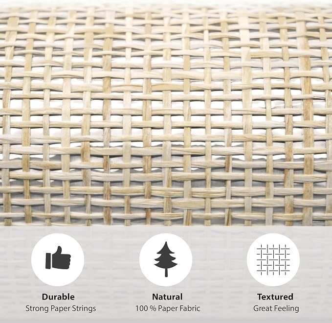 Ansehan Wallcovering W030106 EnvyCollection 36" W x 8 Yard L, Natural Paper - Image 6