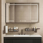 PUSDON 5-in-1 Wide Wall Mount Wrapped Mesh Kitchen Organizer & Shower Caddy Kit - Image 2