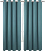 LEMOMO Sea Teal Thermal Blackout Curtains/52 x 84 Inch/Set of 2 Panels Room - Image 2