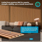 Art3d 6-Piece Wood Slat Panels for Stylish Interior Decor and Ceiling Decoration - Image 2