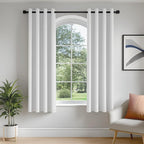 FMFUNCTEX 100% White Blackout Curtains by Fmfunctex