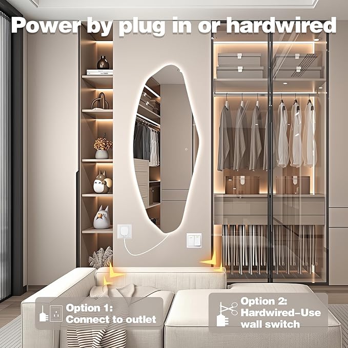 Led Mirror Full Length, Frameless Long Mirrors - Image 5