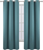 LEMOMO Sea Teal Thermal Blackout Curtains/42 x 84 Inch/Set of 2 Panels Room - Image 2