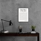 Howwii Inspirational Wall Art Office Decor The Man in the Arena Motivational - Image 3