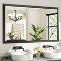 Briivue 60x36 Inch Black Bathroom Mirror by Briivuemodernmirrors
