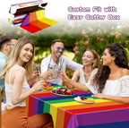 Kochorie 100 Ft x 54 Inch Rainbow Tablecloth Roll - Image 6