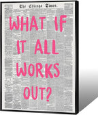 Liyark Retro Trendy Newspaper Canvas Wall Art by Liyark