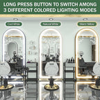 FENNIO Full Length Mirror with Lights, Free Standing Lighted Floor Mirror - Image 7