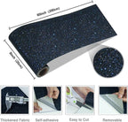 CRE8TIVE Black Blue Wallpaper Border Black Glitter Wallpaper Stick and Peel - Image 8