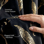 NICETOWN Black Velvet Curtains 2 Panels - Image 4