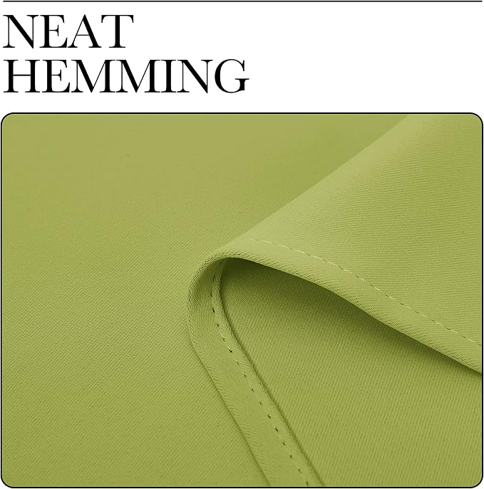 NICETOWN Blackout Curtains for Bedroom, Fresh Green, 1 Pair, 70 by 63-inch - Image 6