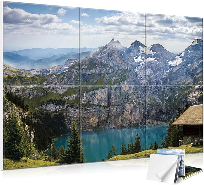 JBER 6 Pack Art Acoustic Panels, 72×48Inches Soundproof Wall Panels, Large by JBER