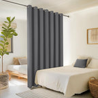 ChrisDowa Room Divider Curtain 84 Inches Long, Wide Blackout Sliding Door - Image 2