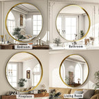30 inch Round Bathroom Mirror, Living Room, Hanging or Leaning - Image 5