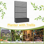 Metal Planter Box with Trellis, Planter Box Trellis with Privacy Screen and - Image 6