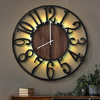 LEIKE Large Wall Clocks with Night Light Battery Operated, Silent Non Ticking by LEIKEWALLCLOCK