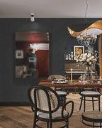 Heroad Grey Peel and Stick Wallpaper Modern Contact Paper Dark Grey and Black - Image 5