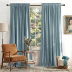 NICETOWN Stone Blue Room Darkening Curtains by NICETOWN