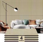 RITOLLO 4 Pack Wood Panels for Wall, Wood Slat Acoustic Panels for Wall by Ritollo