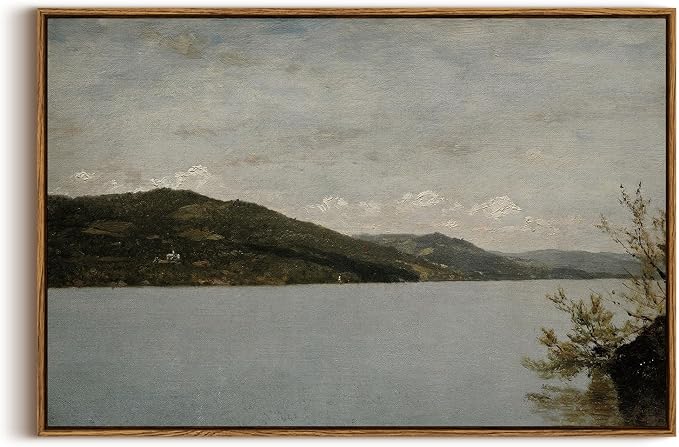 InSimSea Framed Canvas Wall Art Vintage Decor, Classical Landscape Paintings by InSimSeaArt