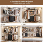 ONBRILL T2 Wall Mounted Industrial Pipe Clothing Rack, Closet Organizers and - Image 5