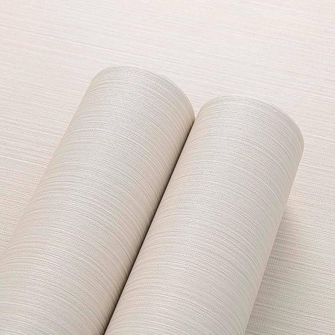 Upgraded Thick Linen Classic Grasscloth Self-Adhesive Wallpaper Contact Paper - Image 2
