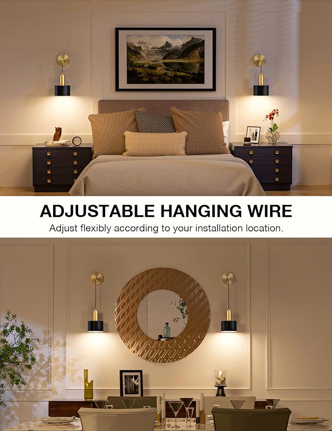 NIORSUN Battery Operated Wall Sconce Set of 2, 9 Colors Sconces Wall Decor - Image 5