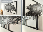 Vailla Tree of Life Wall Art 3pcs Family Tree Wall Decor 3D Wooden Wall Hanging - Image 4