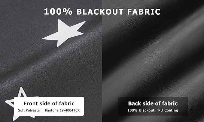 LazBlinds 100% Blackout Door Curtain, No Tools No Drill Cordless Blinds - Image 2