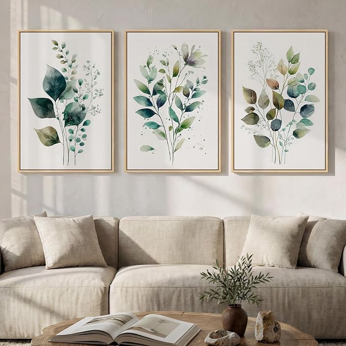 Framed Green Botanical Wall Art by Cuspin