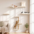 FUKUMARU Cat Wall Shelves, Stable & Safe 5 in 1 Cat Walls Furniture Set by FUKUMARU
