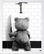 Poster Master Funny Teddy Bear Print by PosterMaster