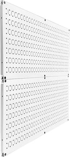 Pegboard Rack Wall Control Home & Garage Tool Storage & Organization White - Image 2