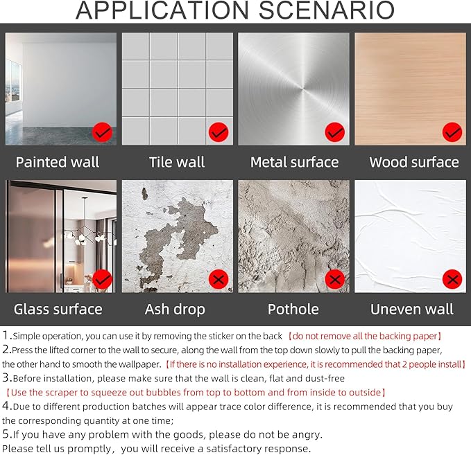 Grey Wallpaper Self Adhesive Peel and Stick Wall Pattern - Image 7