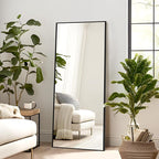 NicBex Full Length Mirror with Stand, Shatter-Proof Glass - Image 2