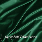 NICETOWN Emerald Green Velvet Curtains 96 inches Long, Home Decoration Thermal - Image 3