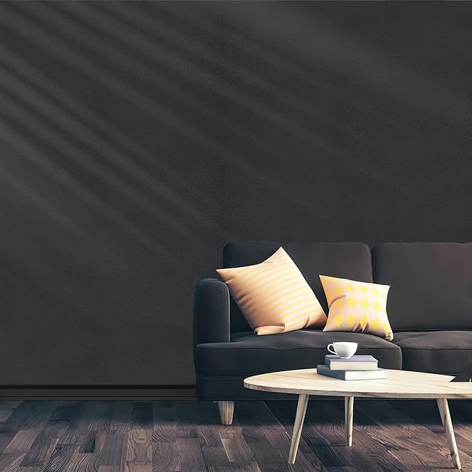 Arthome 11.8''x100'' Black Contact Paper, Self Adhesive Wallpaper Waterproof - Image 6