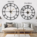 LEIKE 31 Inch Extra Large Wall Clock, Retro Decorative Oversized Silent Little - Image 5