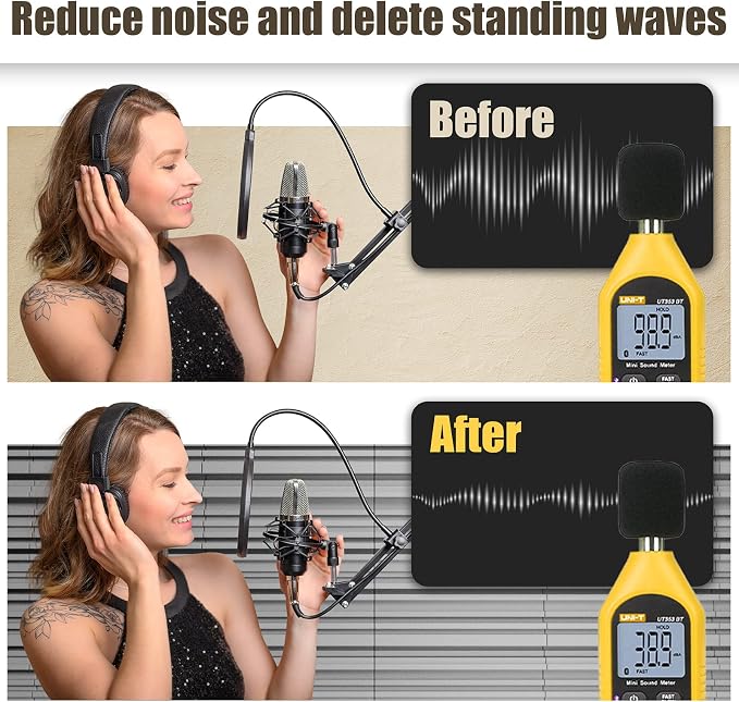 48 Pack Sound Proof Foam Panels, Decorative Soundproof Wall Panels Sound - Image 5