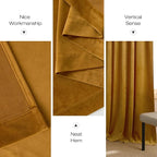 NICETOWN 96 inch Warm Velvet Blackout Curtains - Image 9
