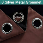 Yakamok Blackout Extra Wide Patio Sliding Door Curtains, Grommet Thermal - Image 6